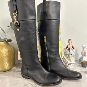 Coach Martta Leather Riding Boots Size 5